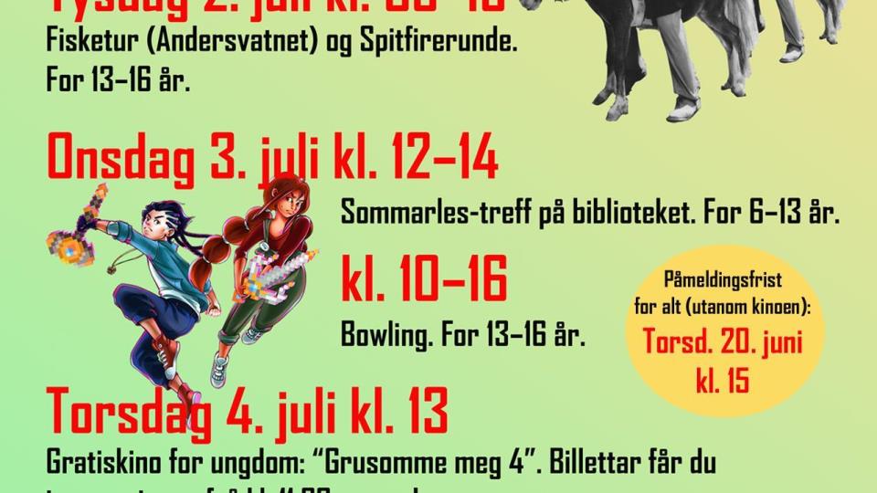 Lenke til artikkel: Ferieaktivitetar for unge