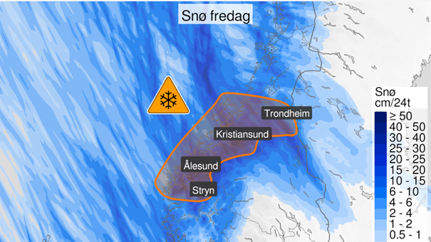 Lenke til artikkel: Store snømengder i vente