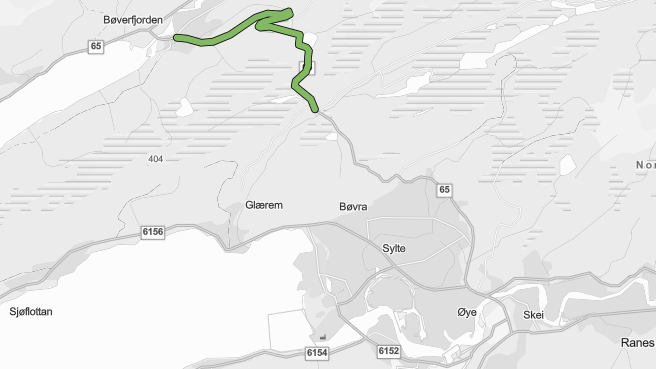 Lenke til artikkel: Vegarbeid på fylkesveg 65 – Bæverfjord - Surnadal 