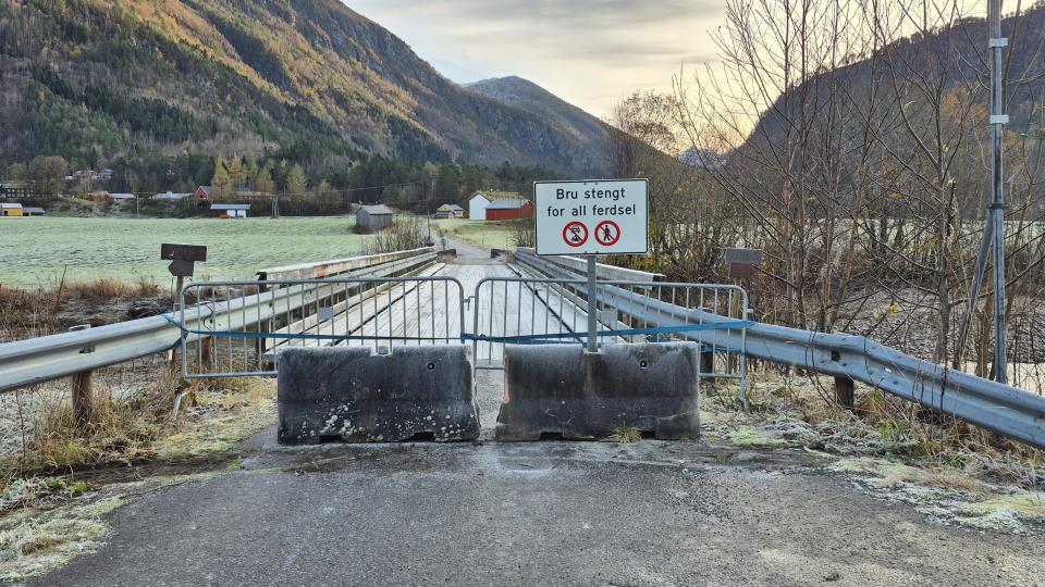 Lenke til artikkel: Øyabrua i Todalen blir midlertidig stengt frå 31. oktober