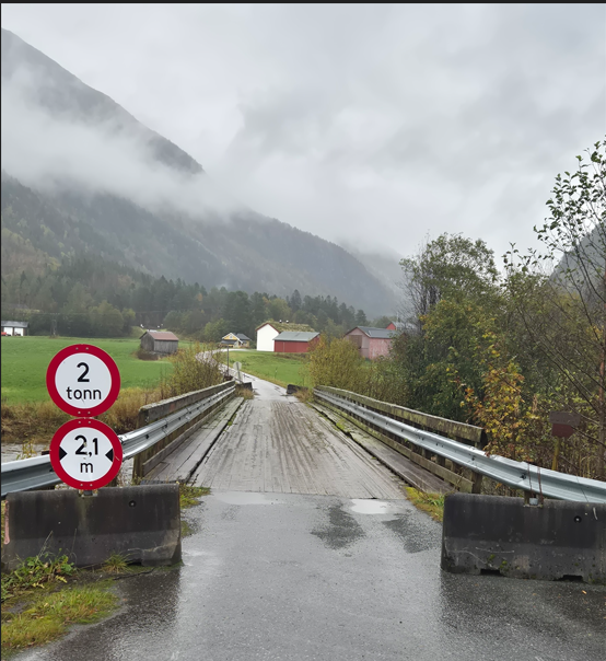 Oversiktsbilde av Øyabrua - Klikk for stort bilde