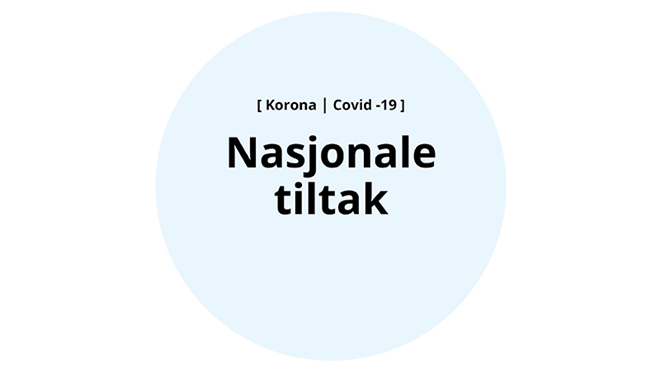  Nasjonale tiltak mot Korona. illustrasjon - Klikk for stort bilde